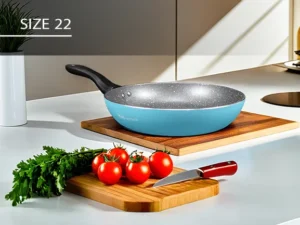 تابه تکدسته کاج تفلون طرح ایتالیا سایز 22