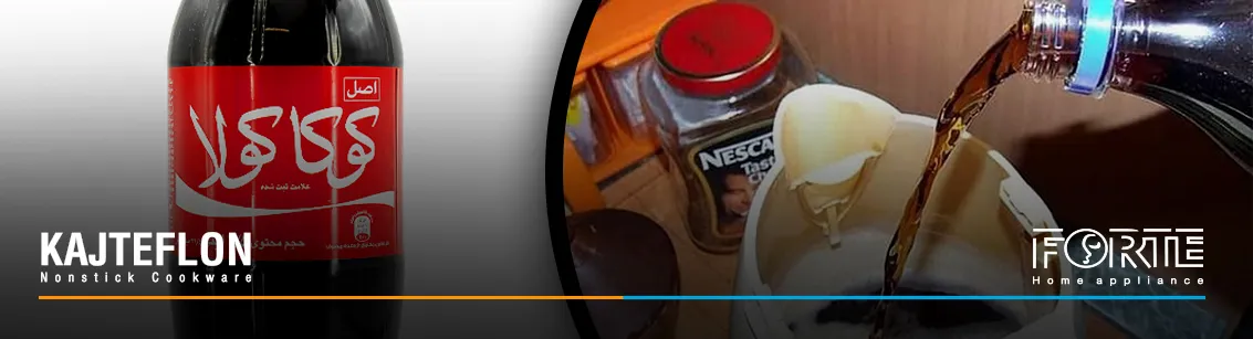 از بین بردن رسوب درون کتری با نوشابه - سایت کاج تفلون