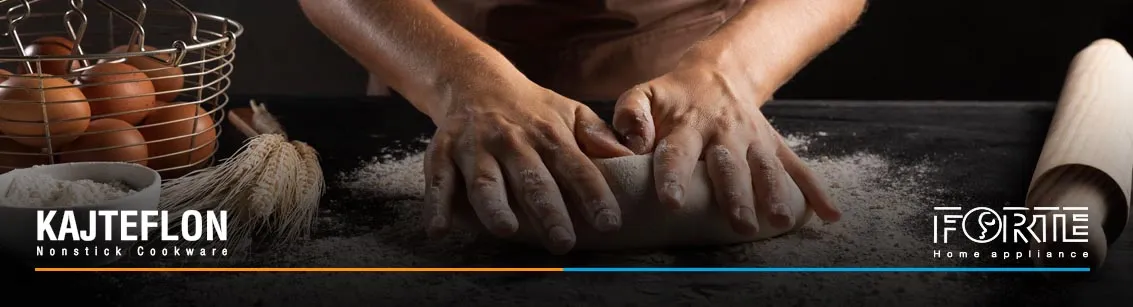 آماده کردن خمیر نان در مقاله آموزش پخت نان خانگی بدون فر - سایت کاج تفلون