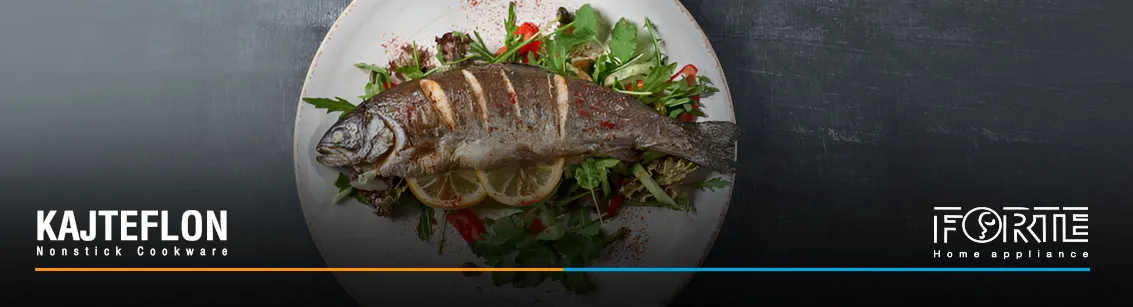 سرخ کردن ماهی در مقاله طرز تهیه ماهی شکم پر در ماهیتابه - سایت کاج تفلون