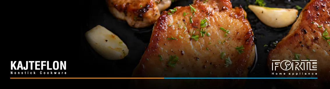 سرخ کردن فیله مرغ در تابه - سایت کاج تفلون