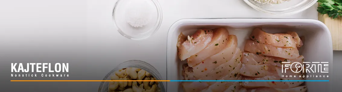 مرینیت کردن فیله مرغ در مقاله طرز تهیه جوجه کباب تابه ای - سایت کاج تفلون