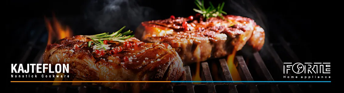 نکات پختن گوشت قرمز در تابه - سایت کاج تفلون