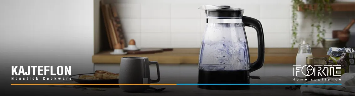 کتری شیشه ای در مقاله بهترین کتری برای جوشاندن آب - سایت کاج تفلون