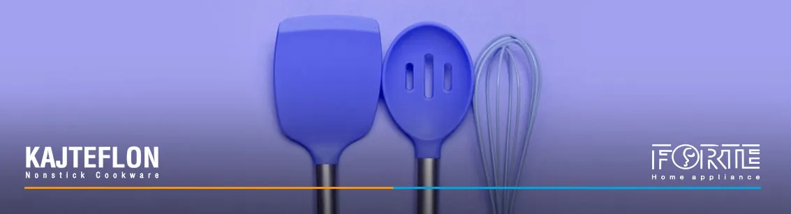 کفگیر سیلیکونی در مقاله راهنمای خرید کفگیر ملاقه مناسب قابلمه و تابه نچسب - سایت کاج تفلون