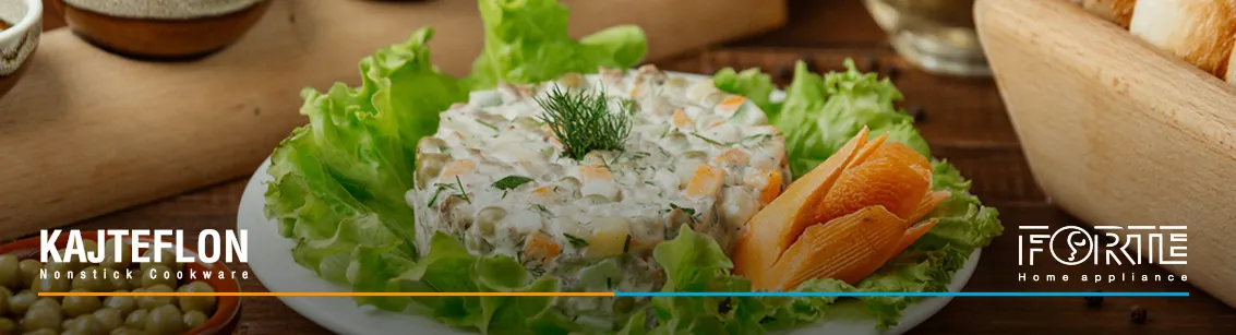 دستور تهیه سالاد الویه در مقاله طرز تهیه سالاد الویه مجلسی - سایت کاج تفلون