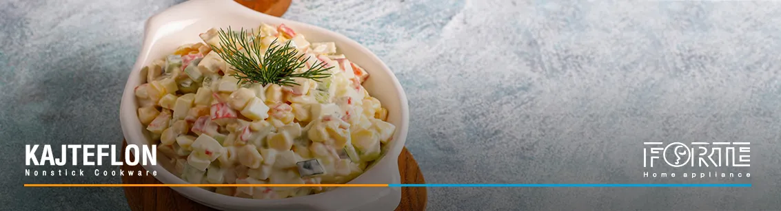 سالاد الویه برای مهمانی در مقاله طرز تهیه سالاد الویه مجلسی - سایت کاج تفلون