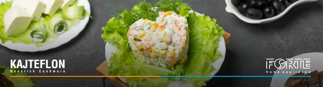 طرز تهیه سالاد الویه خوشمزه در مقاله طرز تهیه سالاد الویه مجلسی - سایت کاج تفلون