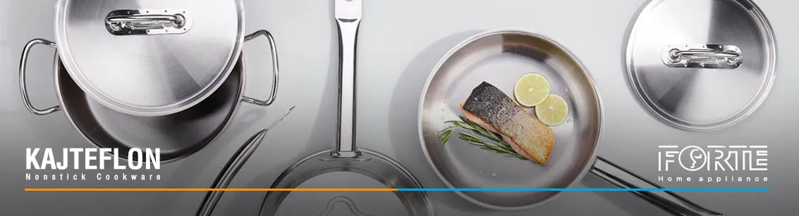 ظروف پخت و پز استیل در مقاله عوارض ظروف استیل (شایعه یا واقعیت؟) - سایت کاج تفلون